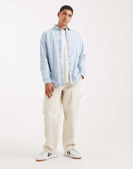 Jack & Jones – Jasnoniebieska koszula jeansowa, 2 z 5