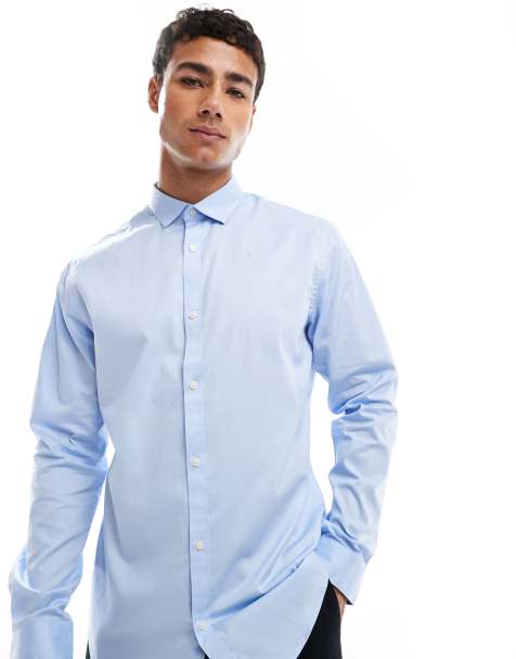 Jack & Jones slim fit shirt in light blue