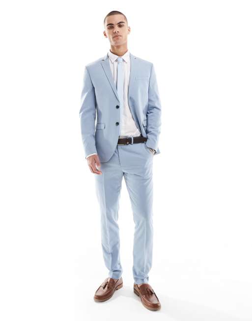 Jack & Jones – Jasnoniebieska marynarka garniturowa o dopasowanym kroju , 3 z 5
