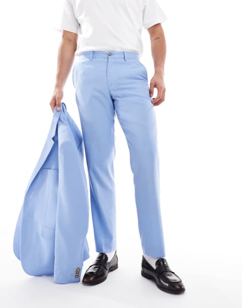 Jack & Jones super slim trousers in light blue