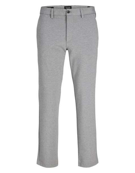 Jack & Jones – Jasnoszare melanżowe spodnie chinosy - view 1