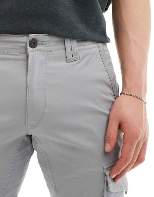 Jack & Jones – Jasnoszare spodnie bojówki z mankietami, 3 z 5