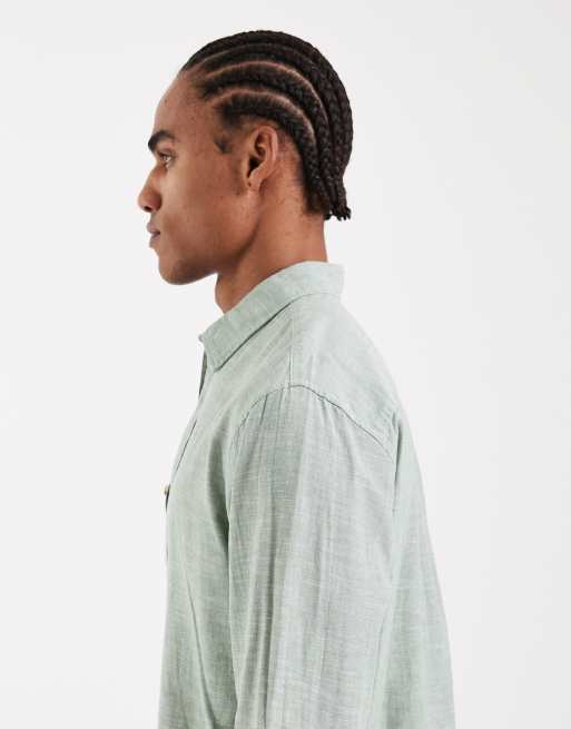 Jack & Jones – Jasnozielona koszula z mieszanki lnu, 4 z 5