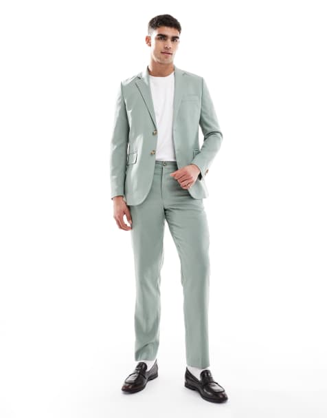 Jack & Jones super slim trousers in light green 