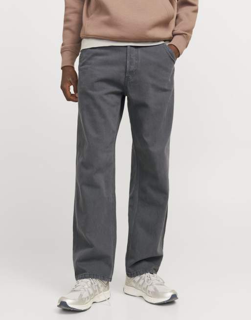 Jack & Jones - Jean ample - Asphalte