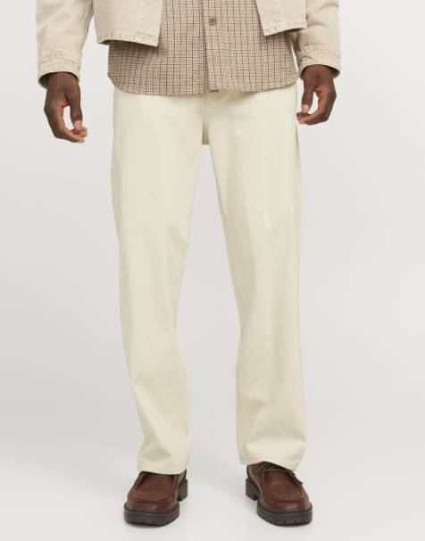 Jack & Jones - Jean ample - Blanc denim - view 1
