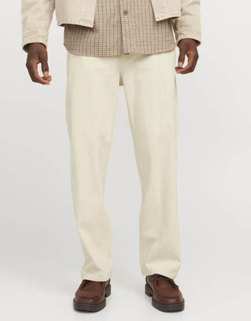 Jack & Jones - Jean ample - Blanc denim