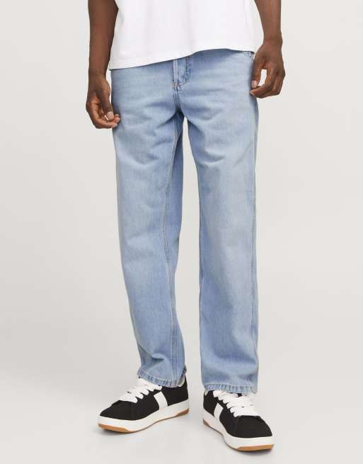 Jack & Jones - Jean ample - Bleu jean