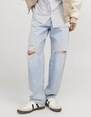 Jack & Jones - Jean ample - Bleu jean - view 1