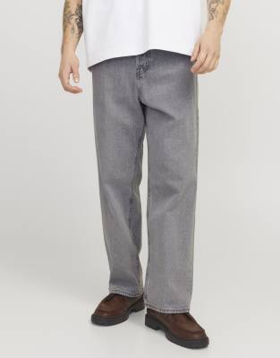 Jack & Jones - Jean baggy - Gris denim - view 1