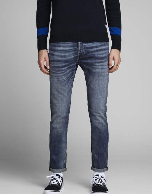 Jack & Jones - Jean slim droit - Bleu denim