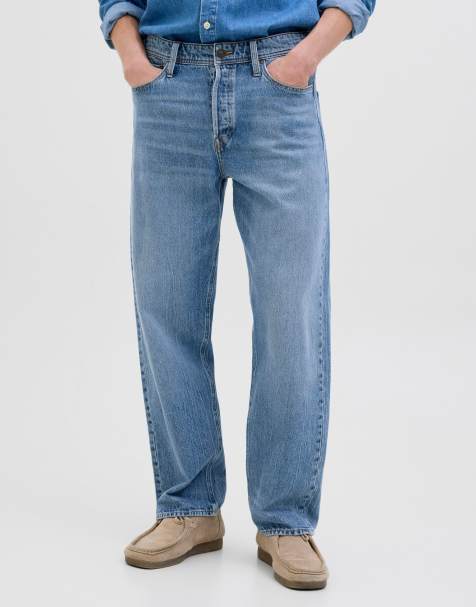 Jack & Jones - Jeans ampi in denim blu - view 1