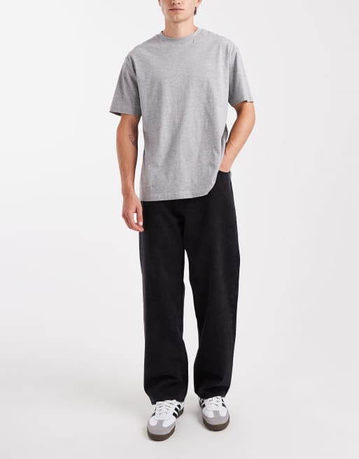 Jack & Jones - Jeans ampi neri lavaggio acido