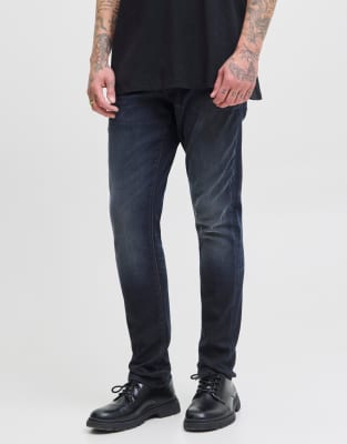 Jeans aus Denim in Blau in schlanker Passform Blau W32 L34