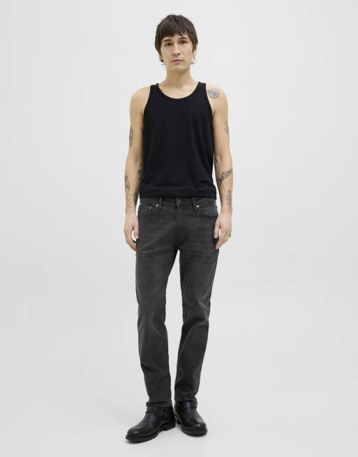 Jack & Jones – Jeans in regulärer Passform, in Schwarz, 3 von 7