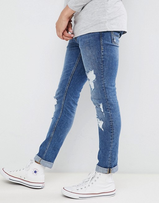 Jack & Jones Jeans In Slim Fit Distressed Denim | ASOS