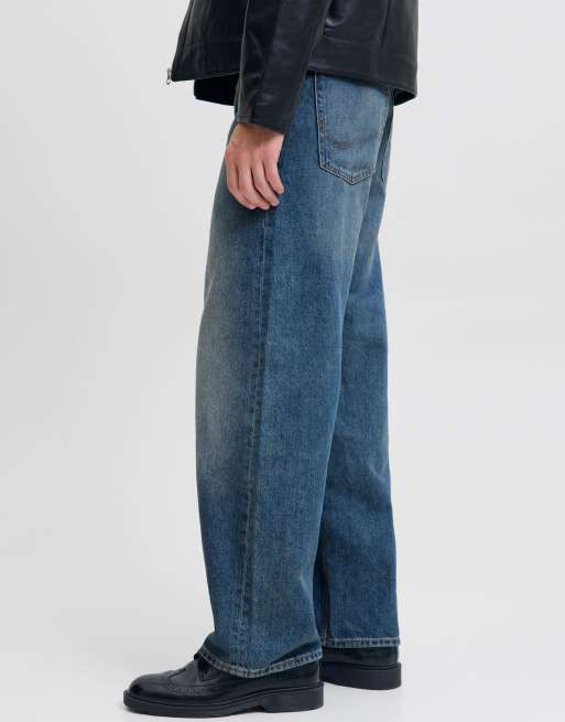 Jack & Jones - Jeans larghi blu denim, 5 di 5