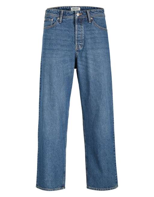 Jack & Jones - Jeans larghi blu denim, 7 di 7