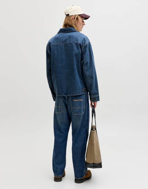 Jack & Jones - Jeans larghi blu denim, 2 di 7