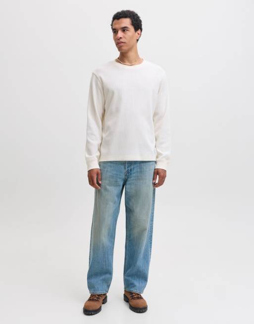 Jack & Jones - Jeans larghi blu denim, 3 di 7