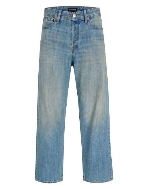 Jack & Jones - Jeans larghi blu denim, 7 di 7