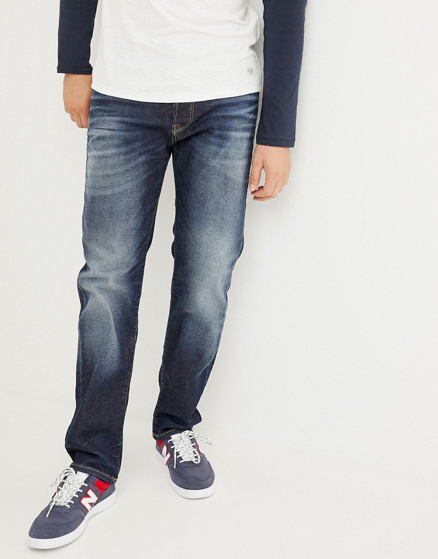 Jack & Jones – Jeans med normal passform och stretch-Blå