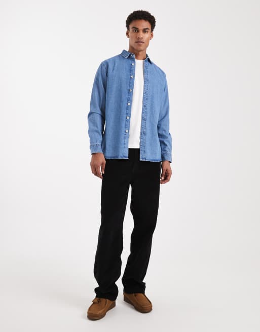 Jack & Jones – Jeanshemd in Mittelblau, 2 von 5