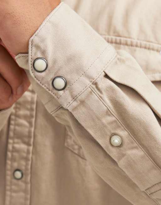 Jack & Jones jeansskjorta i porslinsfärg, 4 av 7