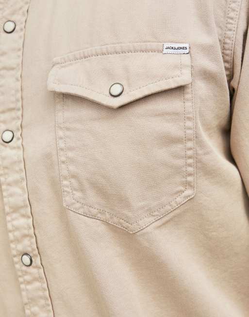 Jack & Jones jeansskjorta i porslinsfärg, 5 av 7