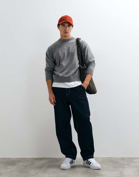 Jack & Jones jersey boxy de punto en gris - view 1