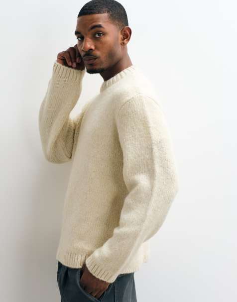 Jack & Jones - jersey de punto extragrande en amarillo mantequilla - view 1