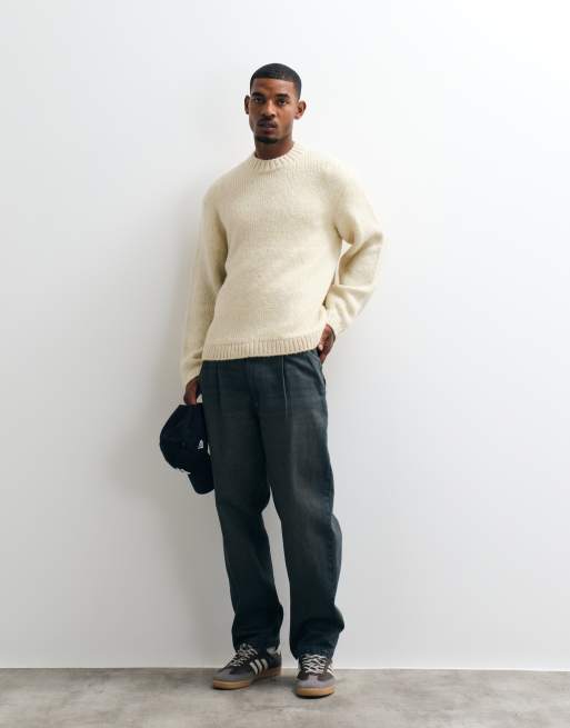 Jack & Jones - jersey de punto extragrande en amarillo mantequilla, 4 de 5