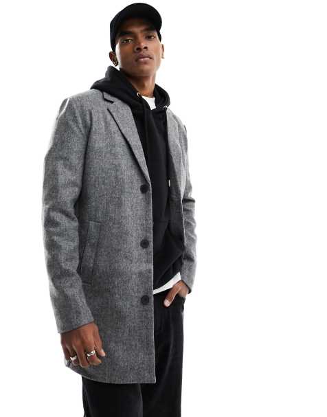 Gray coat store for men