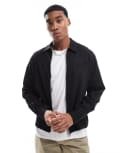 [Jack & Jones] Jack & Jones jersey overshirt in black S Black