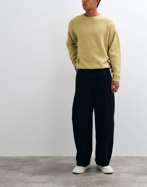 Jack & Jones Joey baggy barrel jeans w czarnym spraniu - view 1