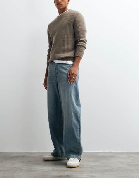 Jack & Jones Joey barrel jeans in washed blue - view 1
