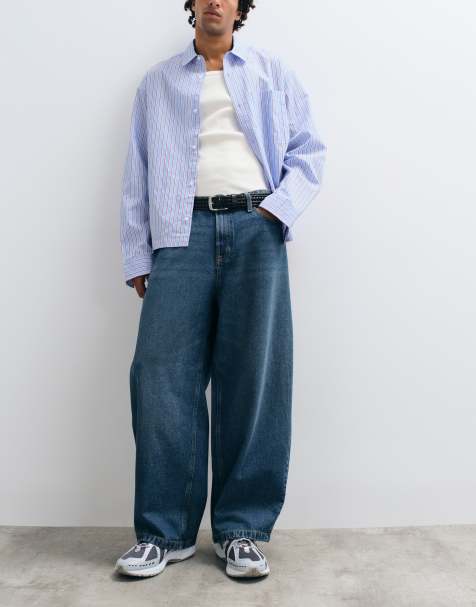Jack & Jones Joey jeans barrel w ciemnoniebieskim odcieniu - view 1