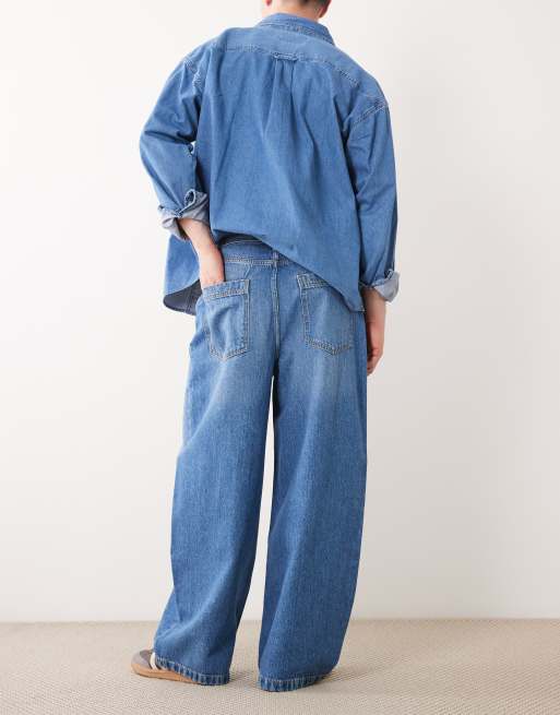 Jack & Jones - Joey - Jeans med tøndeformede ben i falmet mellemvask, 2 af 5