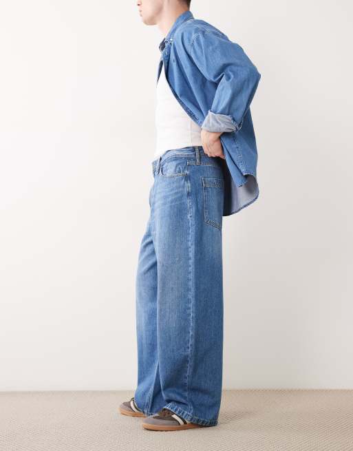 Jack & Jones - Joey - Jeans med tøndeformede ben i falmet mellemvask, 3 af 5