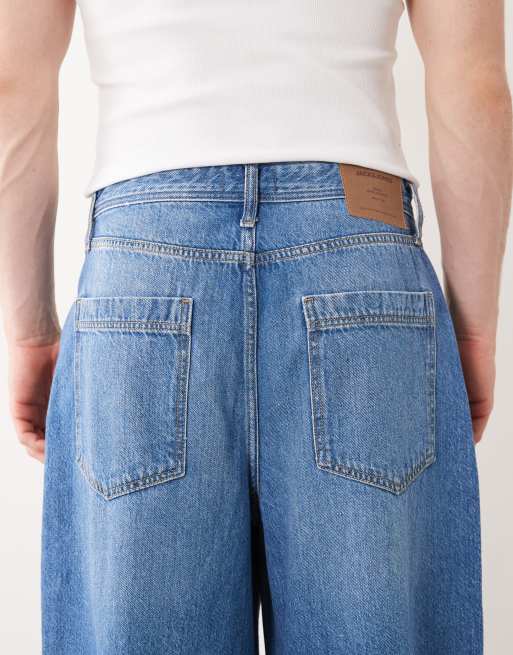 Jack & Jones - Joey - Jeans med tøndeformede ben i falmet mellemvask, 4 af 5
