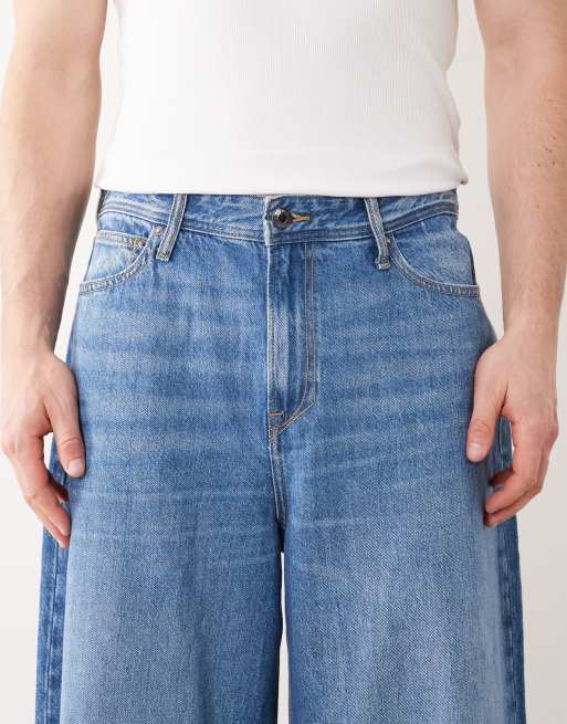 Jack & Jones - Joey - Jeans med tøndeformede ben i falmet mellemvask, 5 af 5