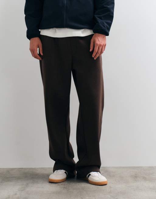 Jack & Jones Jogger mit weitem Bein in Braun, 4 von 5