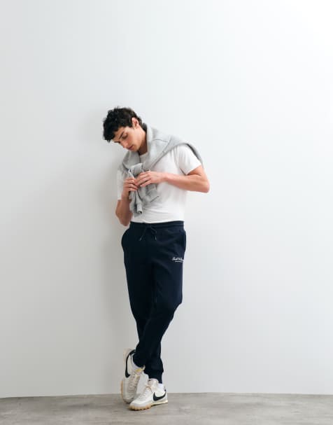 Jack & Jones - Joggers azul marino con bajos ajustados - view 1