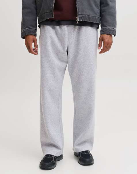 Jack & Jones joggingbukser i lysegråmeleret - view 1