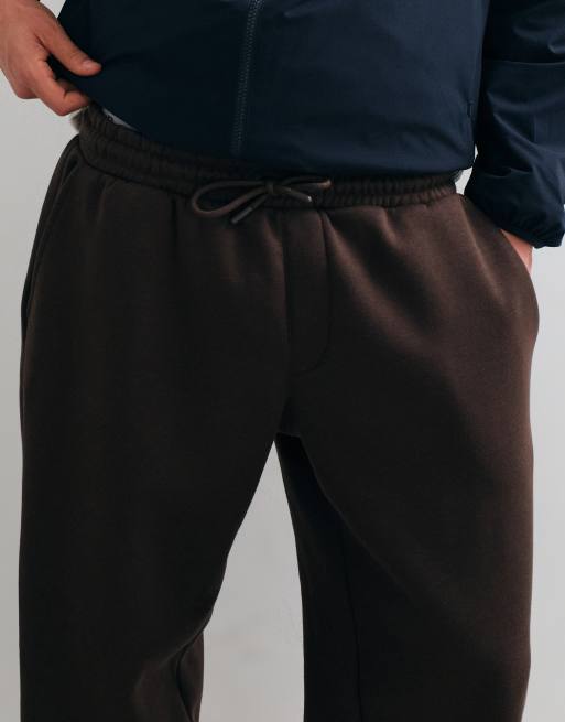 Jack & Jones joggingbukser med brede ben i brun, 5 af 5