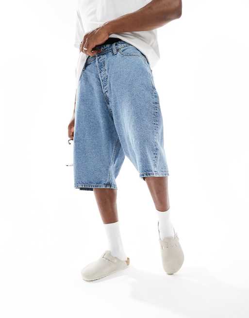 Jack & Jones - Jorts di jeans ampi blu , 2 di 5