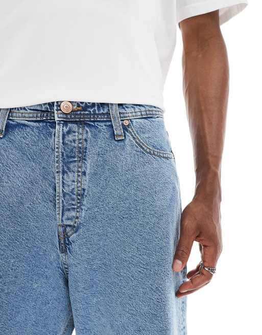 Jack & Jones - Jorts di jeans ampi blu , 3 di 5