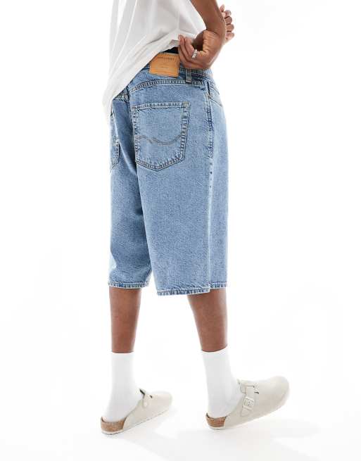 Jack & Jones - Jorts di jeans ampi blu , 4 di 5
