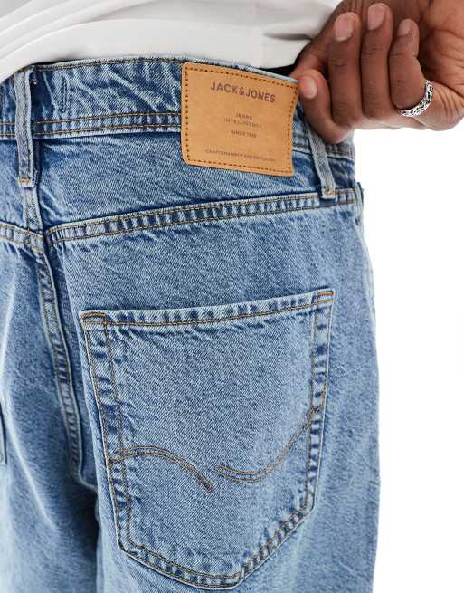 Jack & Jones - Jorts di jeans ampi blu , 5 di 5