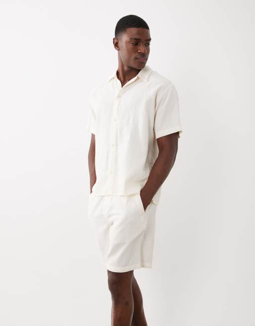 Jack & Jones – Kakifärgade, texturerade shorts, del av set, 2 av 5